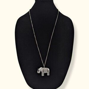 (2/$20) ETC! Elephant Pendant Necklace